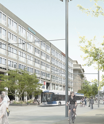 Place de la gare Lausanne
