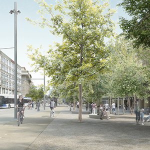 Place de la gare Lausanne